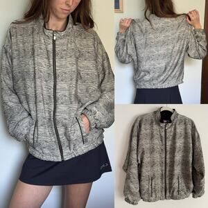 Vintage Paisley Bomber Zip Up Jacket